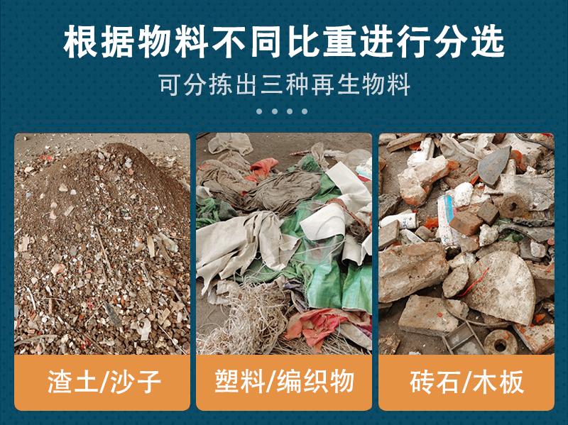可分揀出三種再生物料 可分揀出三種再生物料